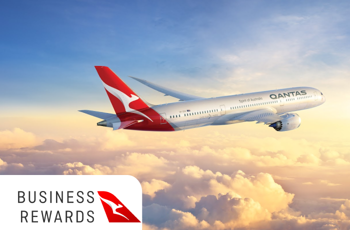 Qantas Plane Flying