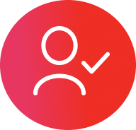 Hand holding card icon